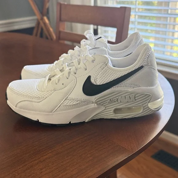 Nike White and Black Air Max Excee Sneakers - Picture 6 of 7